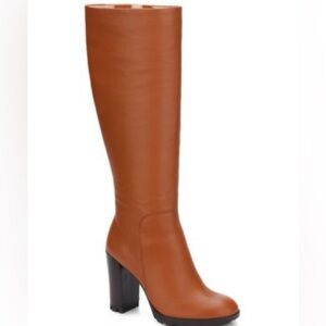 Kenneth Cole Justin 2.0 Lug Sole Tall Knee High Boots NIB